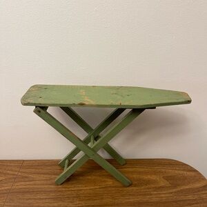 Vintage Wood Doll Ironing Board Fold Up Primitive Rustic